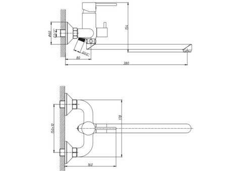 Смеситель для ванны Esko Single SG 31