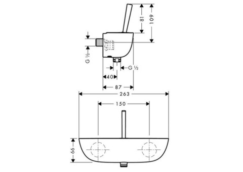 Смеситель для душа Hansgrohe PuraVida 15672000