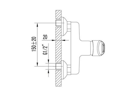 Смеситель для душа Lemark Luna LM4103C