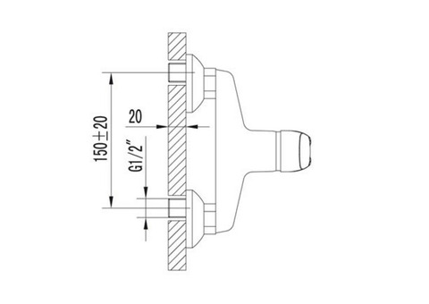 Смеситель для душа Lemark Omega LM3103C