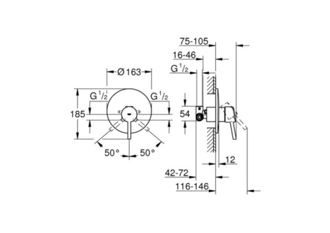 Смеситель для душа Grohe Concetto 32213001