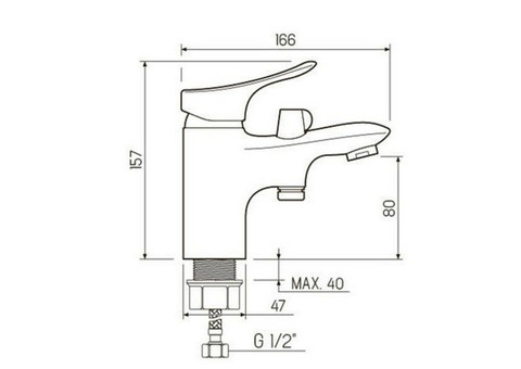 Смеситель для душа РМС SL120-001F-2