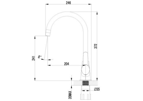 Смеситель для кухни Lemark Atlantiss LM3255C