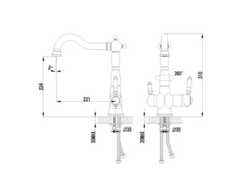 Смеситель для кухни Lemark Comfort LM3065C