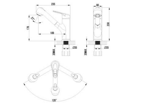 Смеситель для кухни Lemark Luna LM4149C