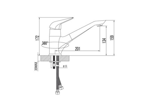 Смеситель для кухни Lemark Pramen LM4204C