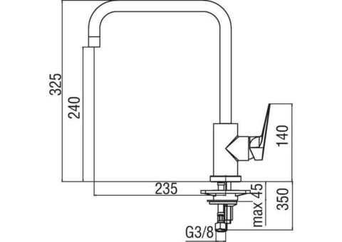 Смеситель для кухни Nobili Sky SY97134CR