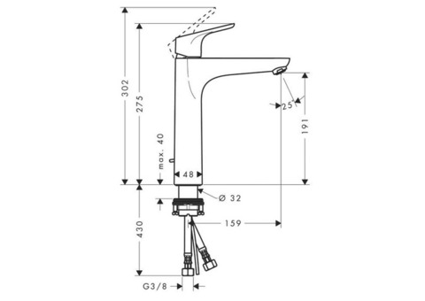 Смеситель для раковины Hansgrohe Focus 31608000