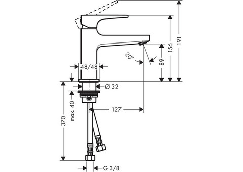 Смеситель для раковины Hansgrohe Metropol 32500000