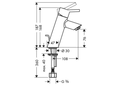 Смеситель для раковины Hansgrohe Talis S2 32040000