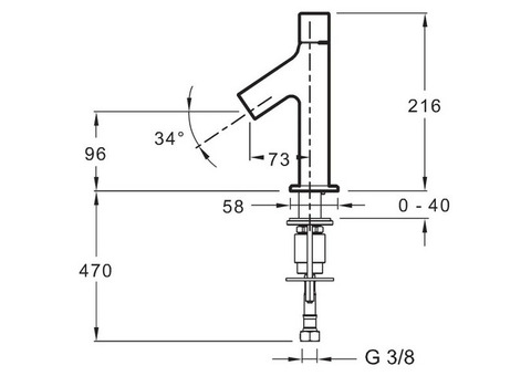 Смеситель для раковины Jacob Delafon Talan E10378RU-CP