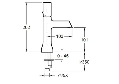 Смеситель для раковины Jacob Delafon Toobi E7329-BN