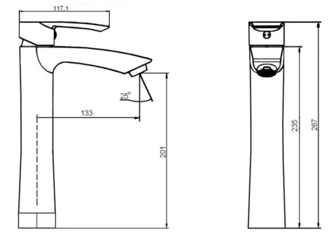 Смеситель для раковины Kaiser Aurora 67033 хром