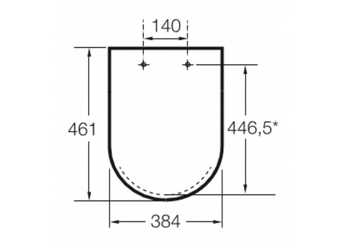 Крышка-сиденье Roca Beyond 801B8200B 46,1х38,4 см белое