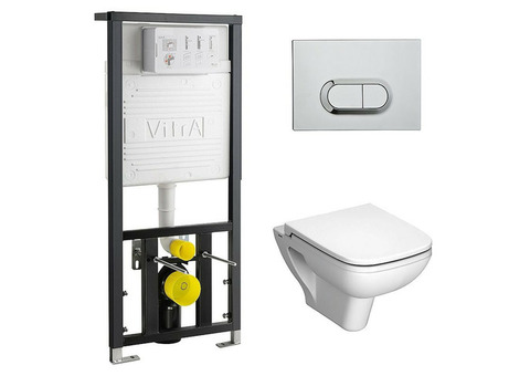 Унитаз подвесной Vitra S20 9004B003-7204 с инсталляцией