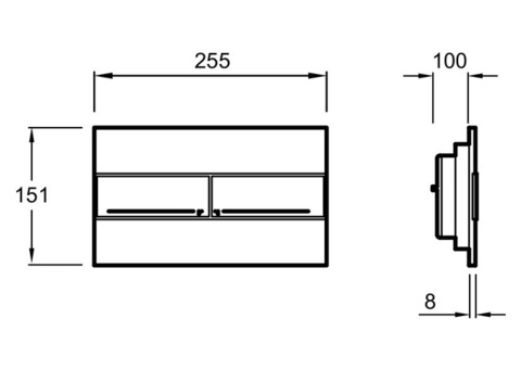 Унитаз подвесной Jacob Delafon Struktura EDF102-00 с инсталляцией E5504-N с крышкой-сиденьем E70025-00 и панелью смыва E4316-CP хром