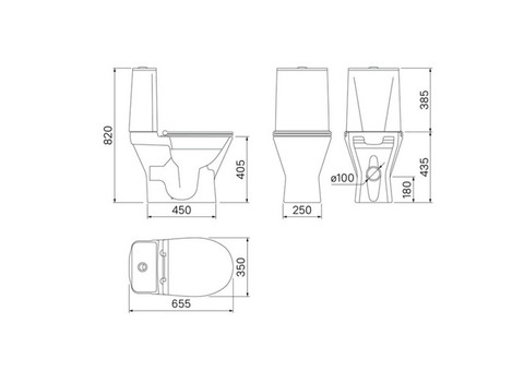 Унитаз-компакт Iddis Edifice Rimless EDIRDSEi24