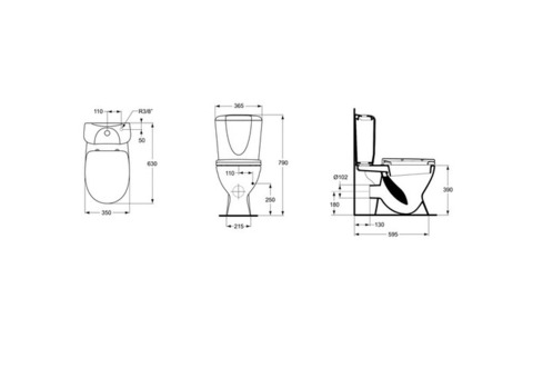 Унитаз-компакт Ideal Standard Eurovit W904201