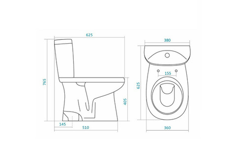 Унитаз-компакт Santek Анимо 1WH302136