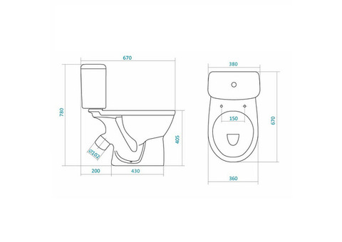 Унитаз-компакт Santek Бореаль 1WH302143