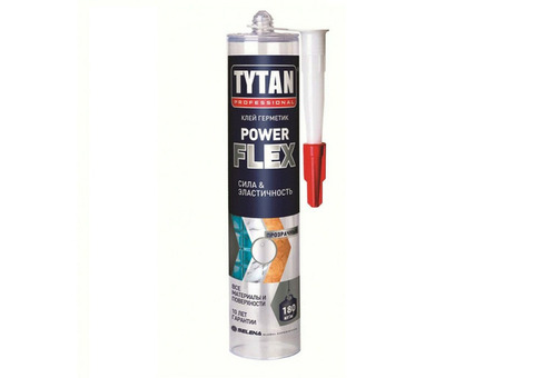 Клей-герметик Tytan Professional Power Flex бесцветный 290 мл