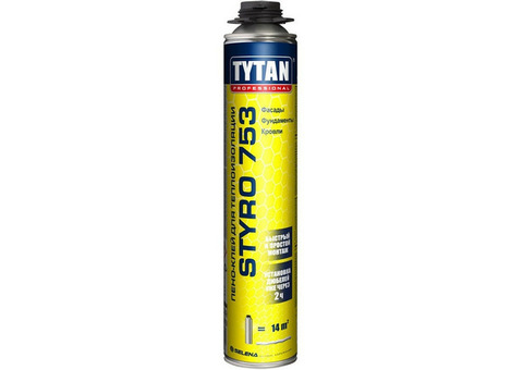 Пено-клей Tytan Professional Styro 753 для наружной теплоизоляции 750 мл