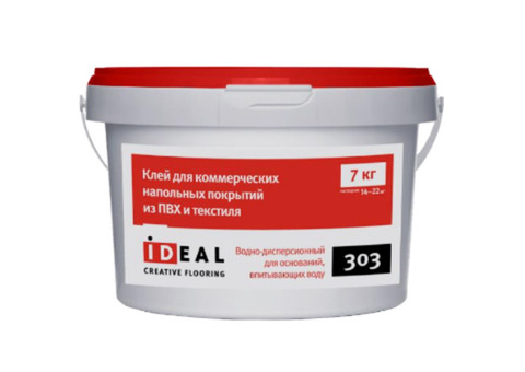 Клей Ideal 303 для коммерческого ПВХ-линолеума 7 кг