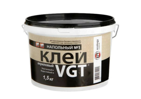 Клей акриловый VGT Напольный №1 Эконом 1,5 кг