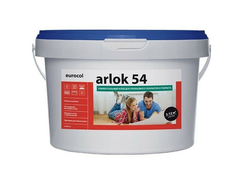 Клей универсальный для пробкового покрытия и паркета Forbo Eurocol Arlok 54 10 кг