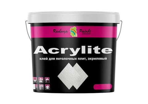 Клей Радуга Acrylite для галтелей и потолочных плит 14 кг