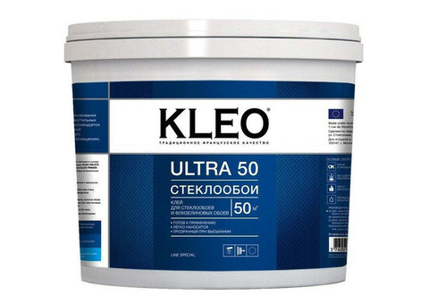 Клей обойный Kleo Ultra для стеклообоев 10 кг