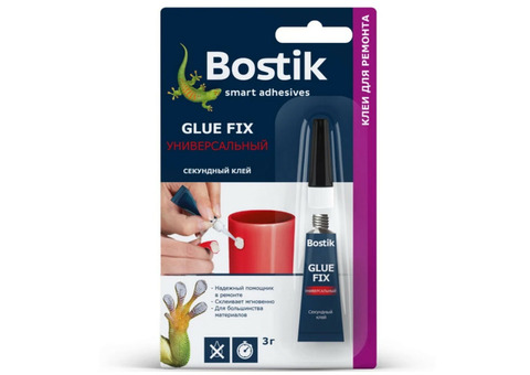 Клей секундный Bostik Glue Fix 17211402 универсальный 3 г