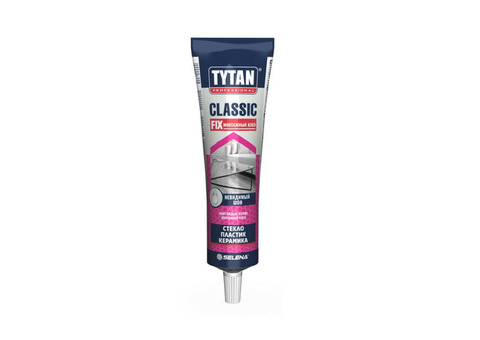 Монтажный каучуковый клей Tytan Professional classic fix прозрачный 100 мл