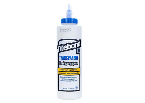 Клей столярный Titebond II Transparent Premium Wood Glue 473 мл