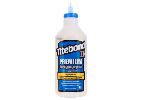 Клей столярный Titebond Premium II Wood Glue влагостойкий 946 мл