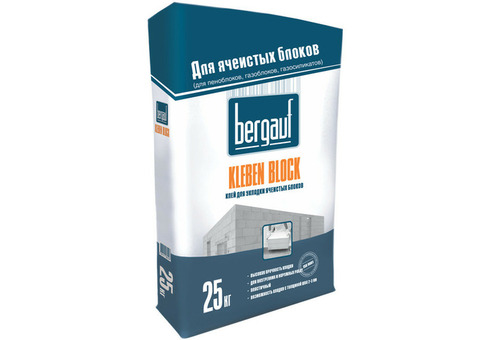 Клей для ячеистых блоков Bergauf Kleben Block