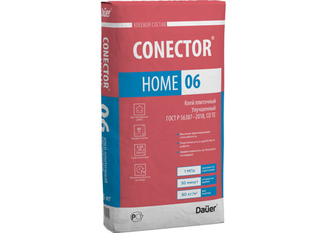 Клей для плитки Dauer Conector Home 06 улучшенный 40 кг