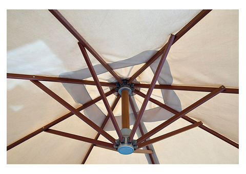 Зонт 4SiS Ливорно с деревянной опорой 300х300 см