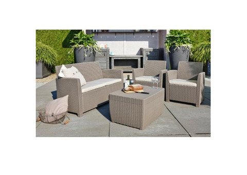 Комплект мебели Allibert Corona set with cushion box Капучино-песок