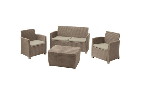 Комплект мебели Allibert Corona set with cushion box Капучино-песок