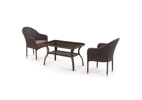 Комплект мебели Афина-Мебель Джина ST20B-S20B-1-2PCS коричневый