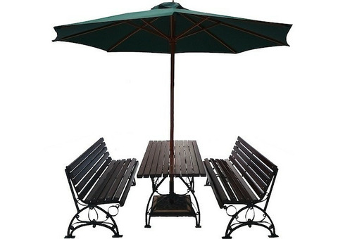 Комплект садовой мебели Хоббика Флора с зонтом