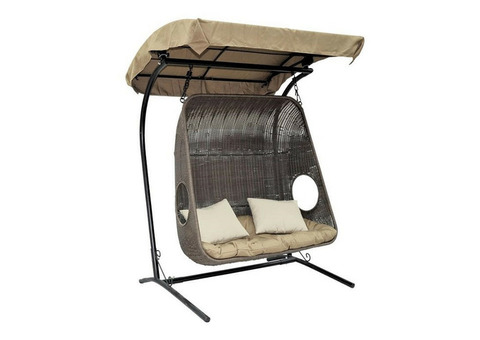 Кресло подвесное для двоих Canopy коричневое