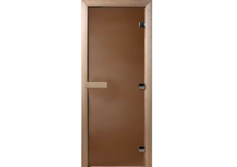 Дверь для сауны стеклянная Doorwood DW00021 бронза матовая 700х1900 мм