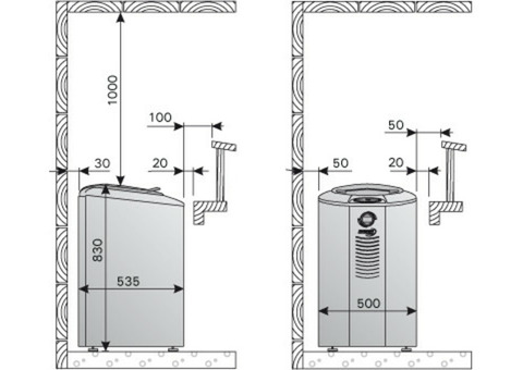 Печь электрическая Harvia Forte AF9 Black