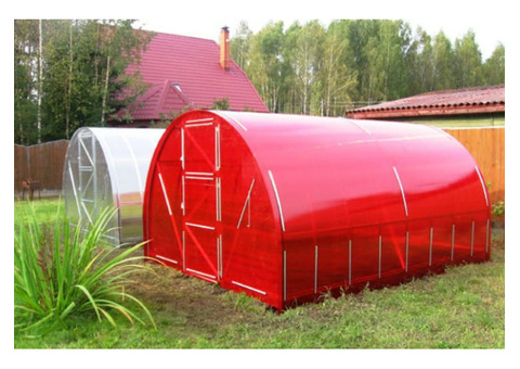 Поликарбонат сотовый Skyglass красный 4 мм 2,1х12 м