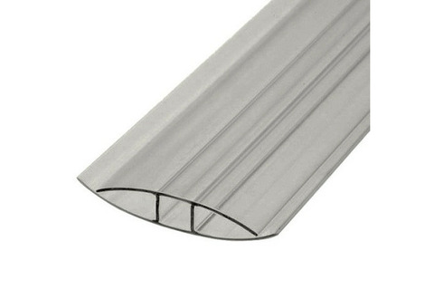 Профиль для поликарбоната Юг-Ойл-Пласт соединительный неразъемный 10 мм серебро