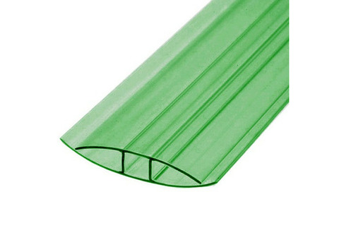 Профиль для поликарбоната Юг-Ойл-Пласт соединительный неразъемный 4 мм зеленый