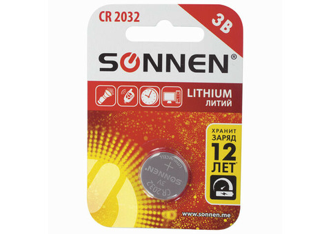 Батарейка литиевая Sonnen Lithium 451974 CR2032