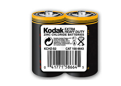 Батарейка солевая Kodak R14-2S Extra Heavy Duty KCHZ 2S Б0005140